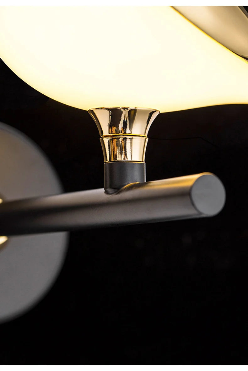 Nordic LED Golden Bird Wall Lamp