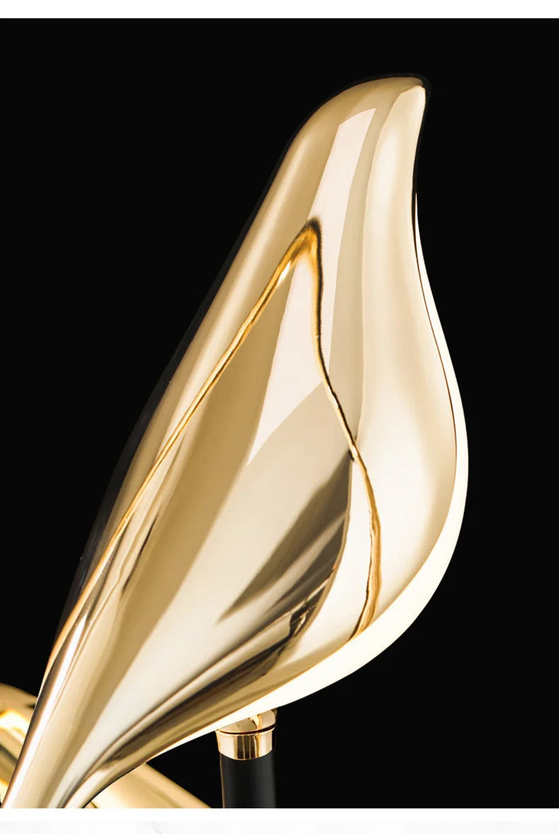 Nordic LED Golden Bird Wall Lamp