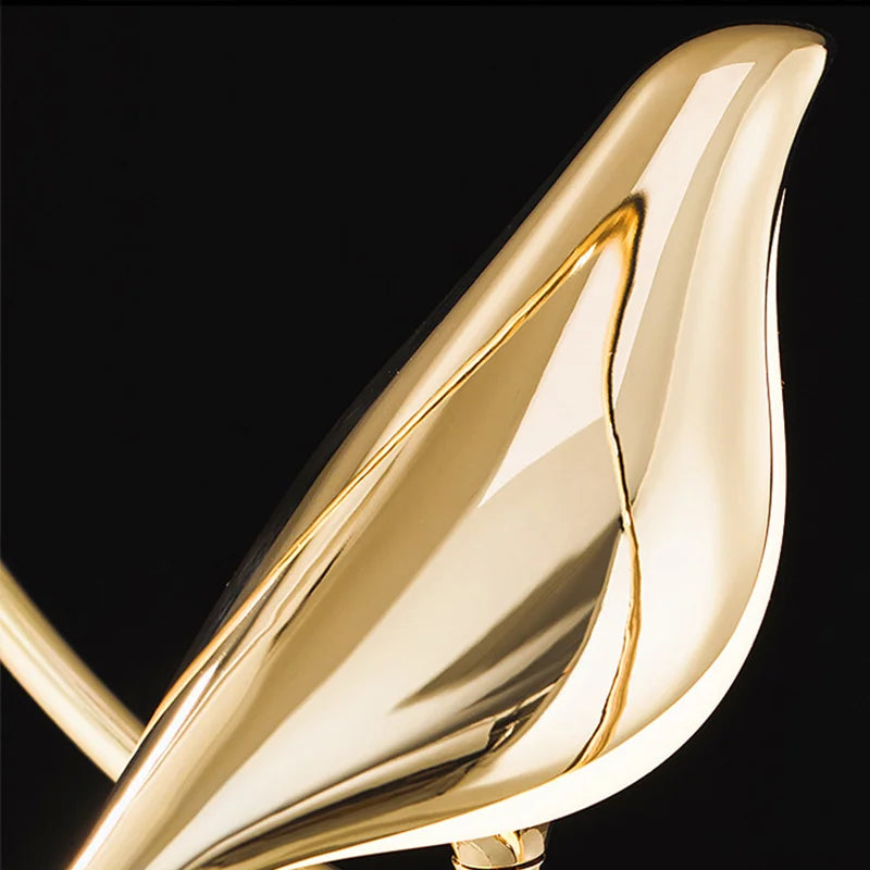 Nordic LED Golden Bird Wall Lamp
